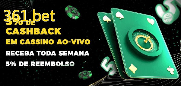 Promoções do cassino ao Vivo 361.bet